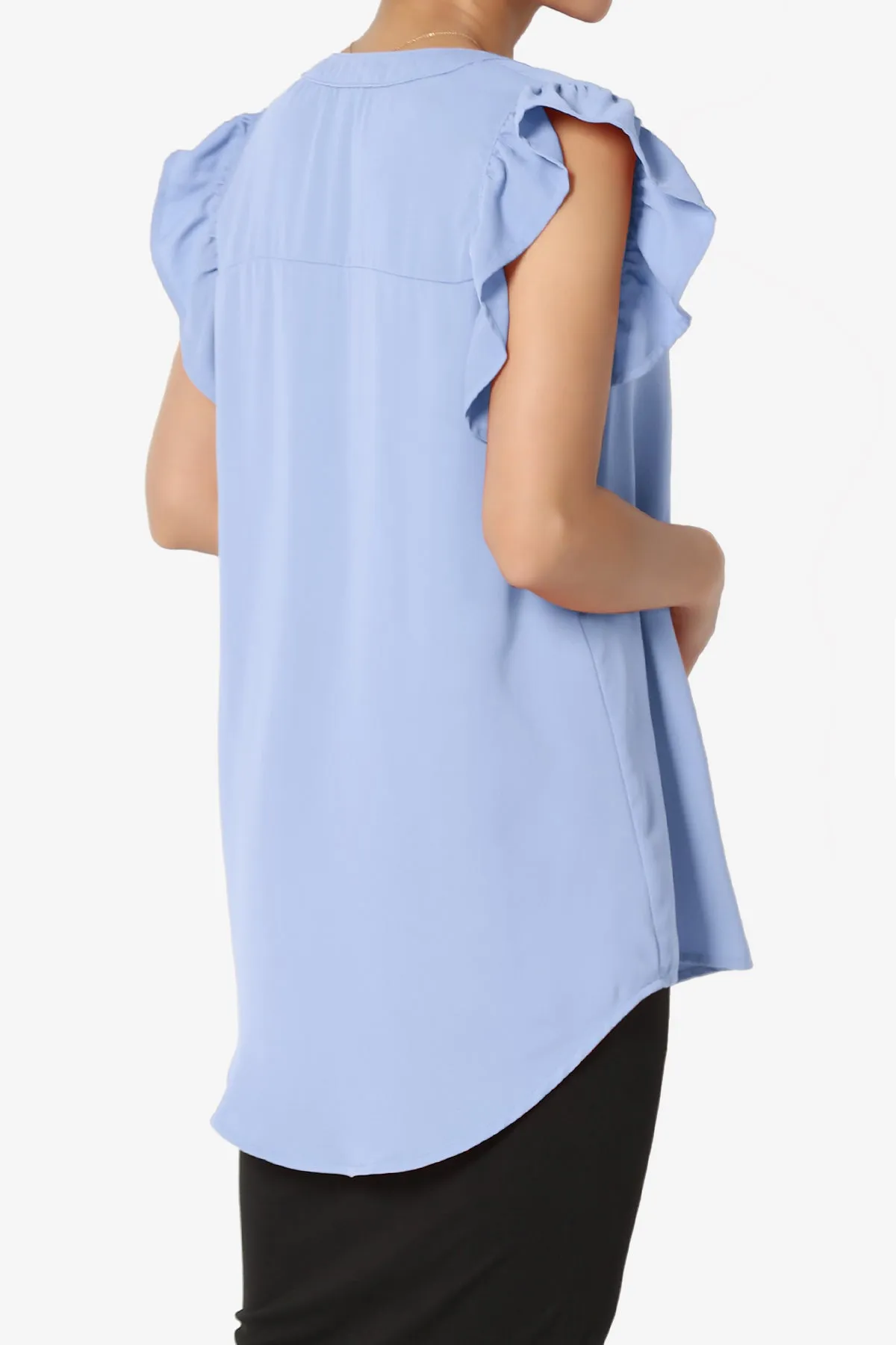 Flamin Ruffle Short Sleeve Blouse